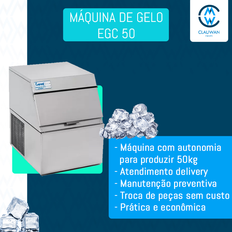 LOCAÇÃO MÁQUINA DE GELO EVERST