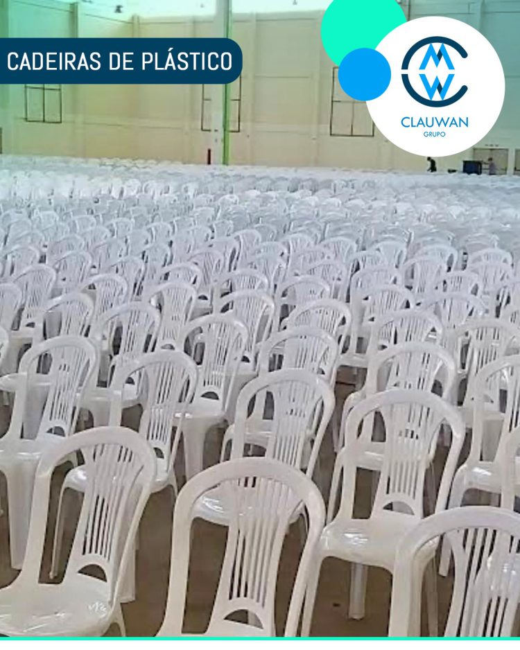 Aluguel cadeiras de plástico
