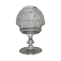 Bomboniere oval de vidro