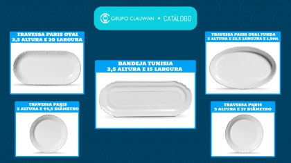 Travessas brancas